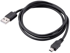 Akyga USB kábel USB-A dugó, USB mini B dugó 1.00 m Fekete AK-USB-22