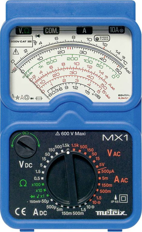 Analóg multiméter, mérőműszer Metrix MX-1