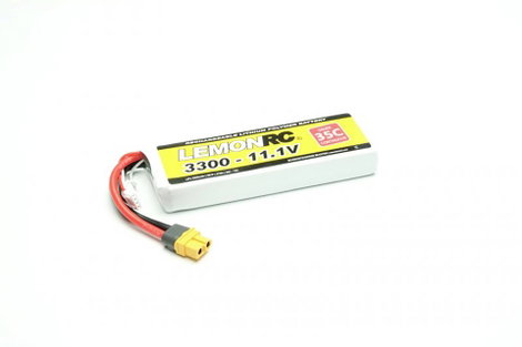 LemonRC Akkucsomag, LiPo 11.1 V 3300 mAh Cellaszám: 3 35 C Soft doboz XT60