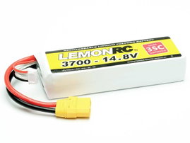 LemonRC Akkucsomag, LiPo 14.8 V 3700 mAh Cellaszám: 4 35 C Soft doboz XT90