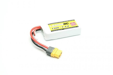 LemonRC Akkucsomag, LiPo 7.4 V 1300 mAh Cellaszám: 2 35 C Soft doboz XT60