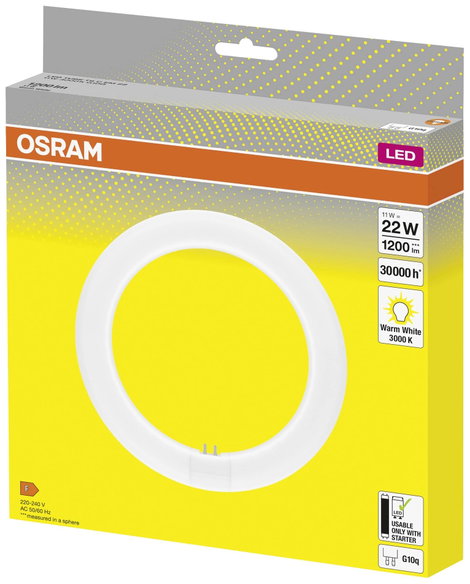 OSRAM LED EEK: F (A - G) G10q Gyűrű forma 11 W = 22 W Melegfehér (Ø x Ma) 312 mm x 312 mm 1 db 2. kép