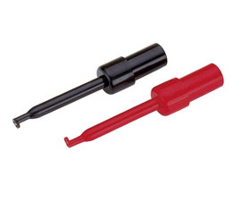 Kampós mérőcsipesz készlet, 2mm-es banándugó aljzattal fekete, piros Voltcraft R8-16E (R+B)