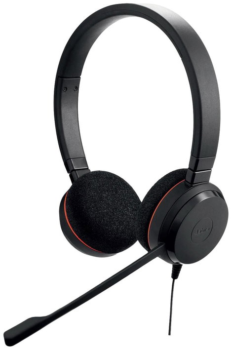 Jabra Evolve 20 Számítógép On Ear headset Vezetékes Stereo Fekete mikrofon zajelnyomás Headset, Hang 2. kép