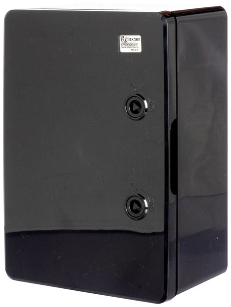 Boxexpert BXPPABSB250350150-F01 Installációs műszerdobozok 150 x 250 x 350 ABS műanyag Fekete 1 db 5. kép