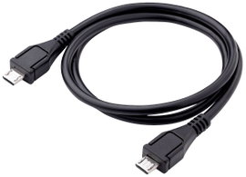 Akyga USB kábel USB mikro B dugó, USB mikro B dugó 0.60 m Fekete AK-USB-17