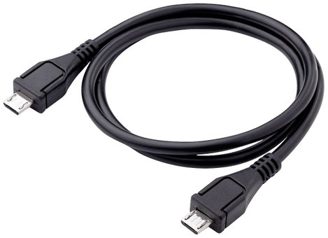 Akyga USB kábel USB mikro B dugó, USB mikro B dugó 0.60 m Fekete AK-USB-17