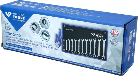 Brilliant Tools BT013112 BT013112 Racsnis gyűrűskulcs készlet 3. kép