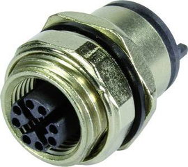 Harting 21 03 381 2805 Nyáklapba ültethető csatlakozó Alj, egyenes 1 db