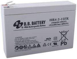 B.B. HR4.2-12FR-VDS Ólomakku 12 V 4200 mAh Ólom-vlies (AGM) (Sz x Ma x Mé) 140 x 100 x 39 mm 6,35 mm