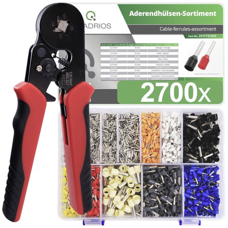 Quadrios 23T045 Érvéghüvely készlet Részlegesen szigetelt 1 készlet