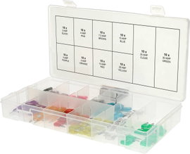 KS Tools 970.0740 970.0740 Mini autós laposbiztosíték 2 A, 3 A, 4 A, 5 A, 7.5 A, 10 A, 15 A, 20 A, 2