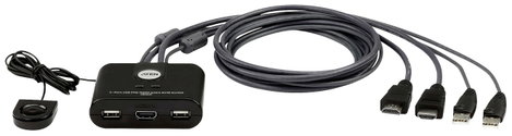 ATEN CS22HF HDMI switch HDMI Billentyűzet 1920 x 1080 Pixel