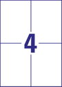 Avery-Zweckform 6601 105 x 148 mm Papír Fehér 260 db Véglegesen tapadó Univerzális etikett Lézer 65 2. bélyegkép
