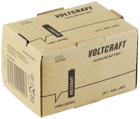 VOLTCRAFT Mikroelem Industrial LR03 Alkáli mangán 1350 mAh 1.5 V 24 db 3. kép