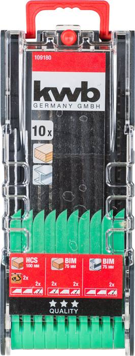 kwb 109180 Szúrófűrészlap készlet, 10 db. 10 db 2. kép
