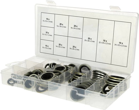KS Tools 970.0760 Tömítő készlet Tartalom 150 rész