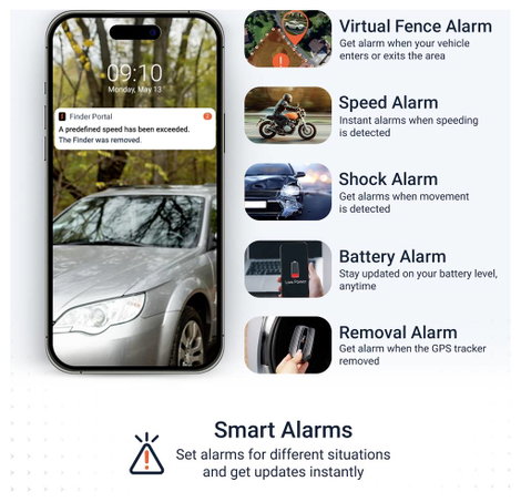 PAJ GPS POWER FINDER 4G GPS adatgyűjtő Járműkövetés Fekete 8. kép