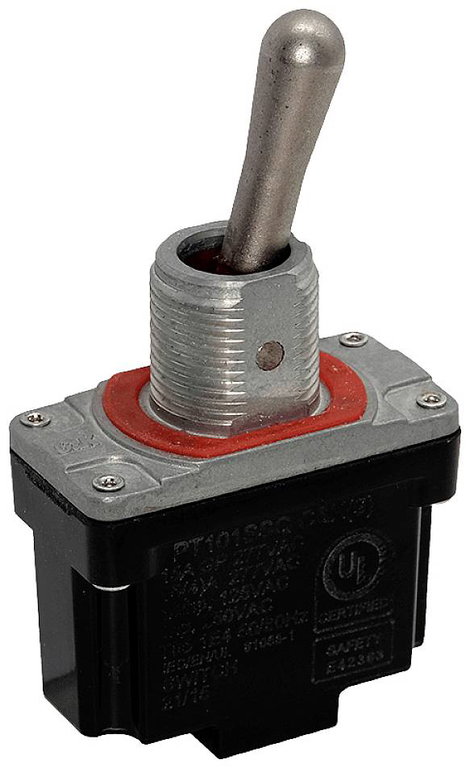 C & K Switches PT103SQQ Billenőkapcsoló 277 V/AC, 250 V/DC 15 A 1 x BE/KI/BE IP68 1 db Tray
