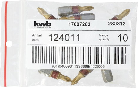 kwb 124011 Kereszthornyú bit PH 1 Acél 1 db 2. kép