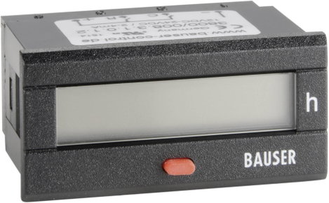 Digitális üzemóra számláló modul 12-24V/DC 45x22mm Bauser 3800.2.1.0.1.2