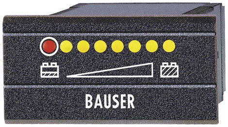Digitális üzemóra számláló modul 12-24V/DC 45x45mm Bauser 3801.3.1.0.1.2 2. kép