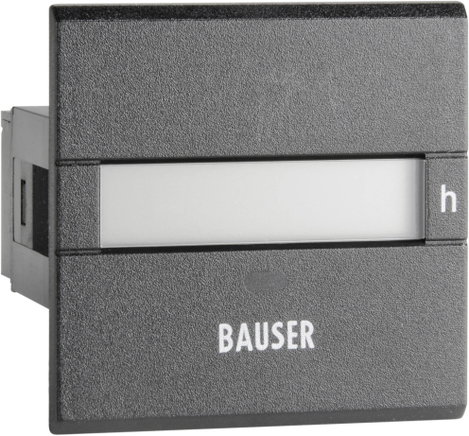 Digitális üzemóra számláló modul 115-240V/AC 45x45mm Bauser 3801.2.1.0.1.2