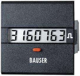 Digitális üzemóra számláló modul 115-240V/AC 45x45mm Bauser 3801.3.1.0.1.2