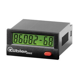 Üzemóra számláló modul 4 - 30V/DC 99999h59m/ 99999.99 h, PNP Kübler Codix 134