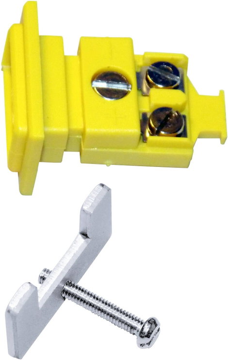 Beépíthető K típusú hőelem csatlakozó aljzat NiCrNi 0.5 mm² B+B Thermo-Technik 0220 0134-01 3. kép