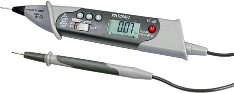 Egykezes stiftmultiméter, toll multiméter 400mA AC/DC Voltcraft VC-86 2. kép