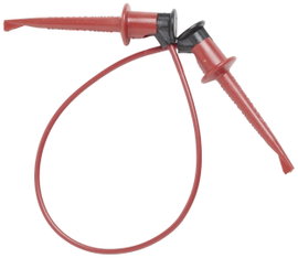 Mérőkábel, kampós griffcsipeszes mérőzsinór 0.6m fekete Pomona Electronics 3781-24-0