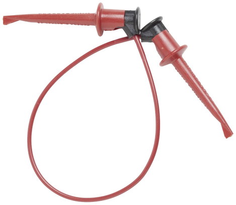 Mérőkábel, kampós griffcsipeszes mérőzsinór 0.6m fekete Pomona Electronics 3781-24-0