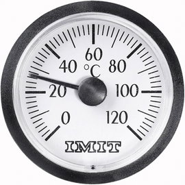 Beépíthető kapilláris hőmérő 0...+120 °C, 38,5 mm-es kijelző, IMIT 100848