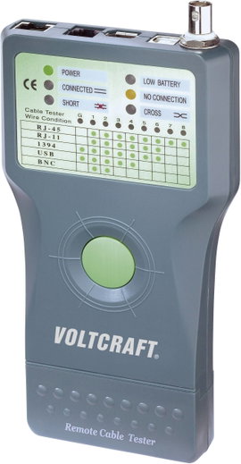 Koax kábel teszter, UTP, LAN hálózati kábel teszter, USB, RJ11/RJ45, BNC csatlakozókhoz, kábelekhez 