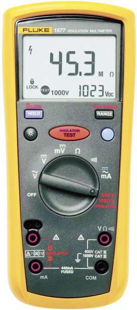 Szigetelés vizsgáló műszer CAT IV 600V, CAT V 1000V Fluke 1577