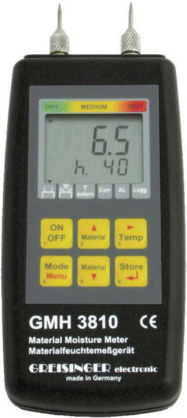 Greisinger GMH 3810 fa- és falnedvességmérő műszer, 4-100 %