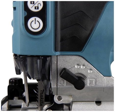 Makita Akkus asztali fűrész DJV181RTJ akkuval, Töltővel, Hordtáskával 18 V 5.0 Ah 12. kép