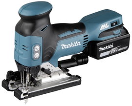 Makita Akkus asztali fűrész DJV181RTJ akkuval, Töltővel, Hordtáskával 18 V 5.0 Ah