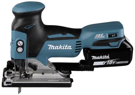 Makita Akkus asztali fűrész DJV181RTJ akkuval, Töltővel, Hordtáskával 18 V 5.0 Ah 2. kép
