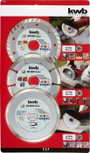 kwb 797080 Gyémánt bevonatú vágótárcsa Ø 115 mm Furat átmérő 22 mm 3 db 2. bélyegkép