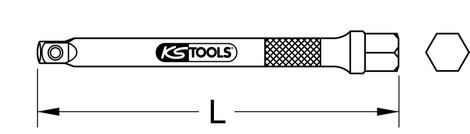 KS Tools 911.1423 9111423 Dugókulcs hosszabbító 1 db 9. kép
