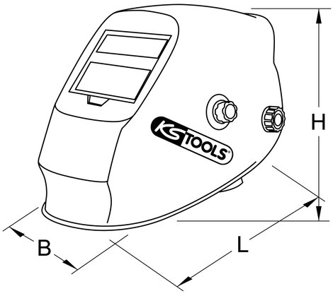 KS Tools 310.0195 Automata hegesztő sisak, acél kivitel 7. kép