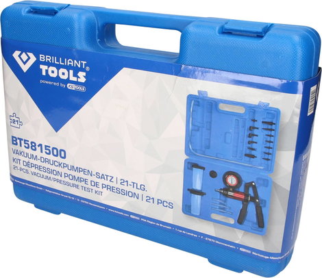 Brilliant Tools BT581500 Vákuumos nyomószivattyú készlet, 21 db 4. kép