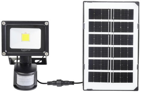 Napelemes spot mozgásérzékelővel 10 W, fekete, Sygonix SY-5461108 2. kép