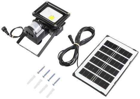 Napelemes spot mozgásérzékelővel 10 W, fekete, Sygonix SY-5461108 5. kép