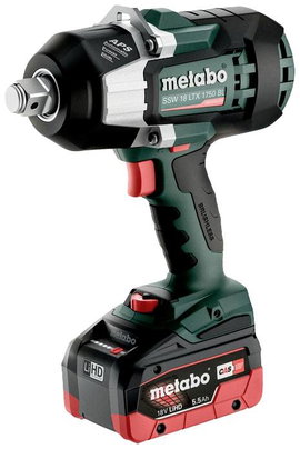 Metabo SSW 18 LTX 1750 BL 602402660 Akkus ütvecsavarozó 18 V Vele szállított akkuk száma 2 5.5 Ah Li
