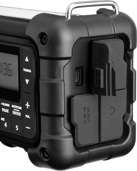 Sangean MMR-99 Kültéri rádió DAB+, DAB, URH Vészhelyzeti rádió, Bluetooth® Napelem, Fröccsenő víz el 4. kép