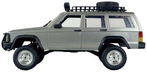 Amewi JC-X12 Scale Ezüst Brushed 1:12 RC modellautó Elektro Terepjáró 4WD RtR 2,4 GHz Akkuval és töl 3. kép