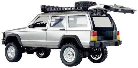 Amewi JC-X12 Scale Ezüst Brushed 1:12 RC modellautó Elektro Terepjáró 4WD RtR 2,4 GHz Akkuval és töl 7. kép